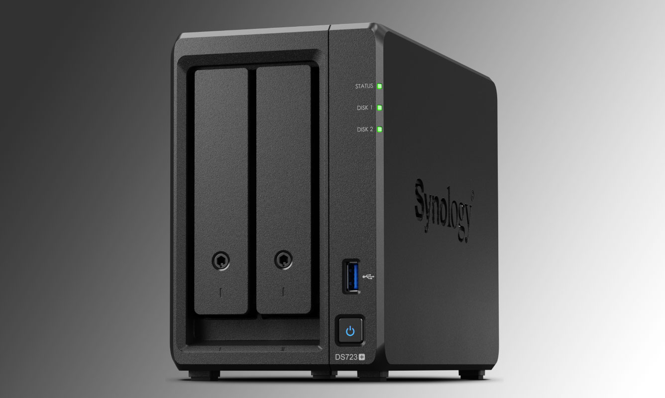 Synology DS723+ : Serveur NAS à deux baies avec stockage SSD M.2 et carte  réseau 10GbE