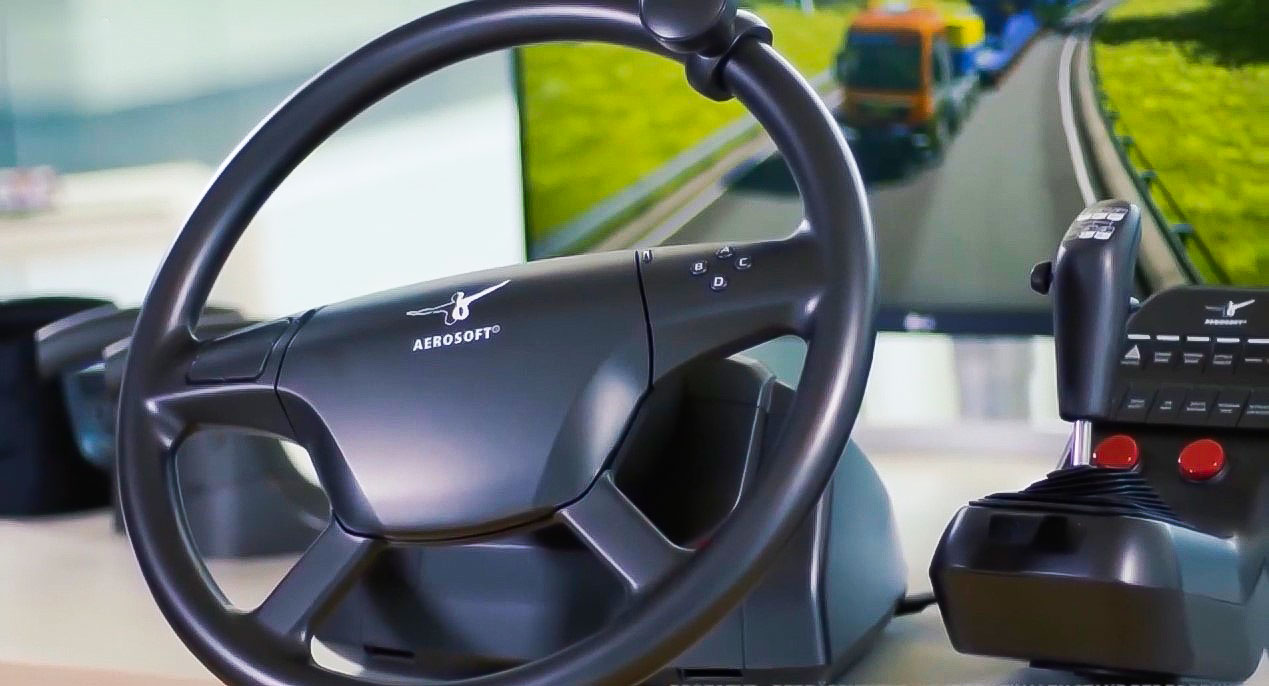 Bus and truck steering wheel: The Truck & Bus steering wheel system from  Aerosoft finally on the market